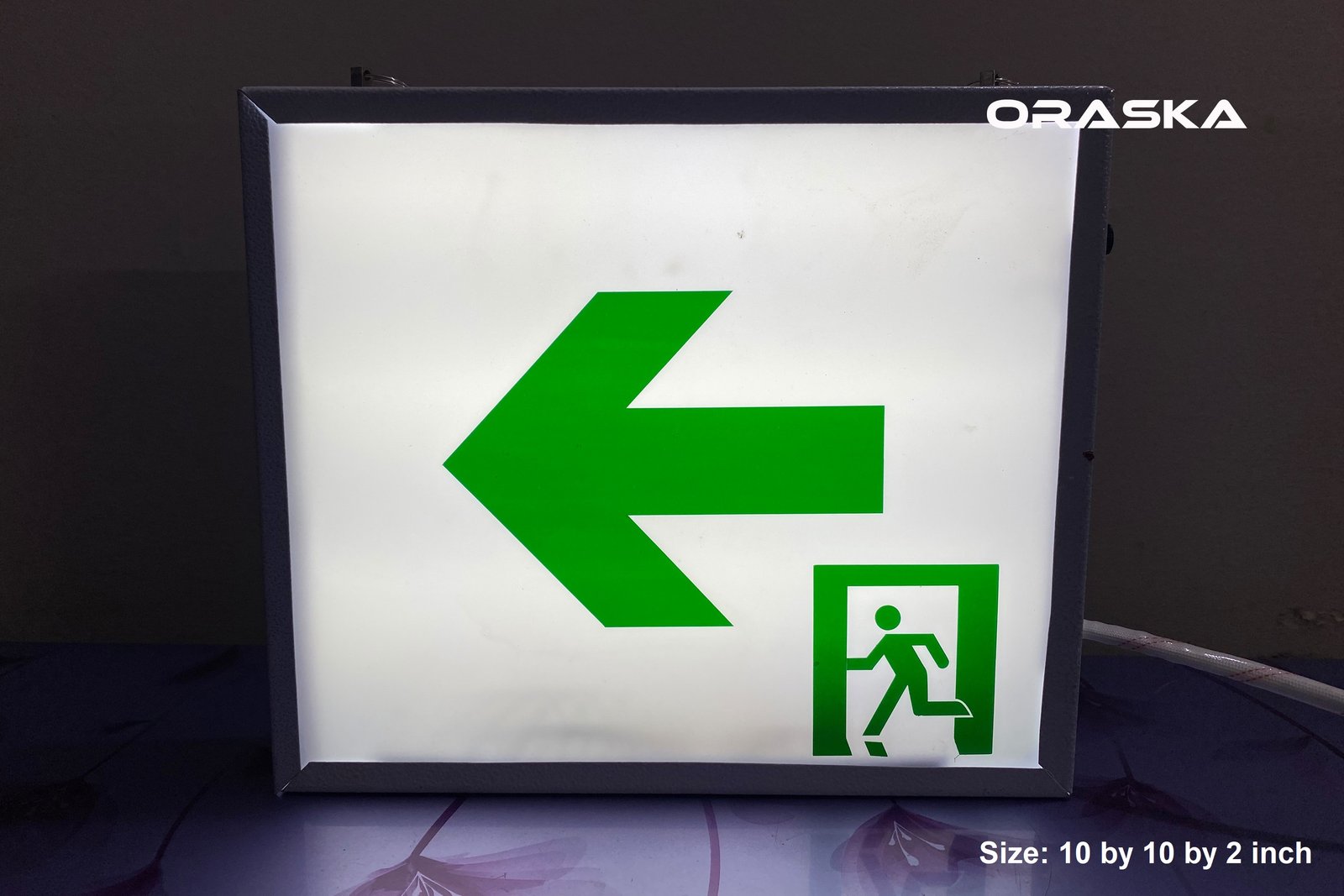 Emergency Exit Sign Light Box 10 by 10 inch Best Quality 2 Years Warranty