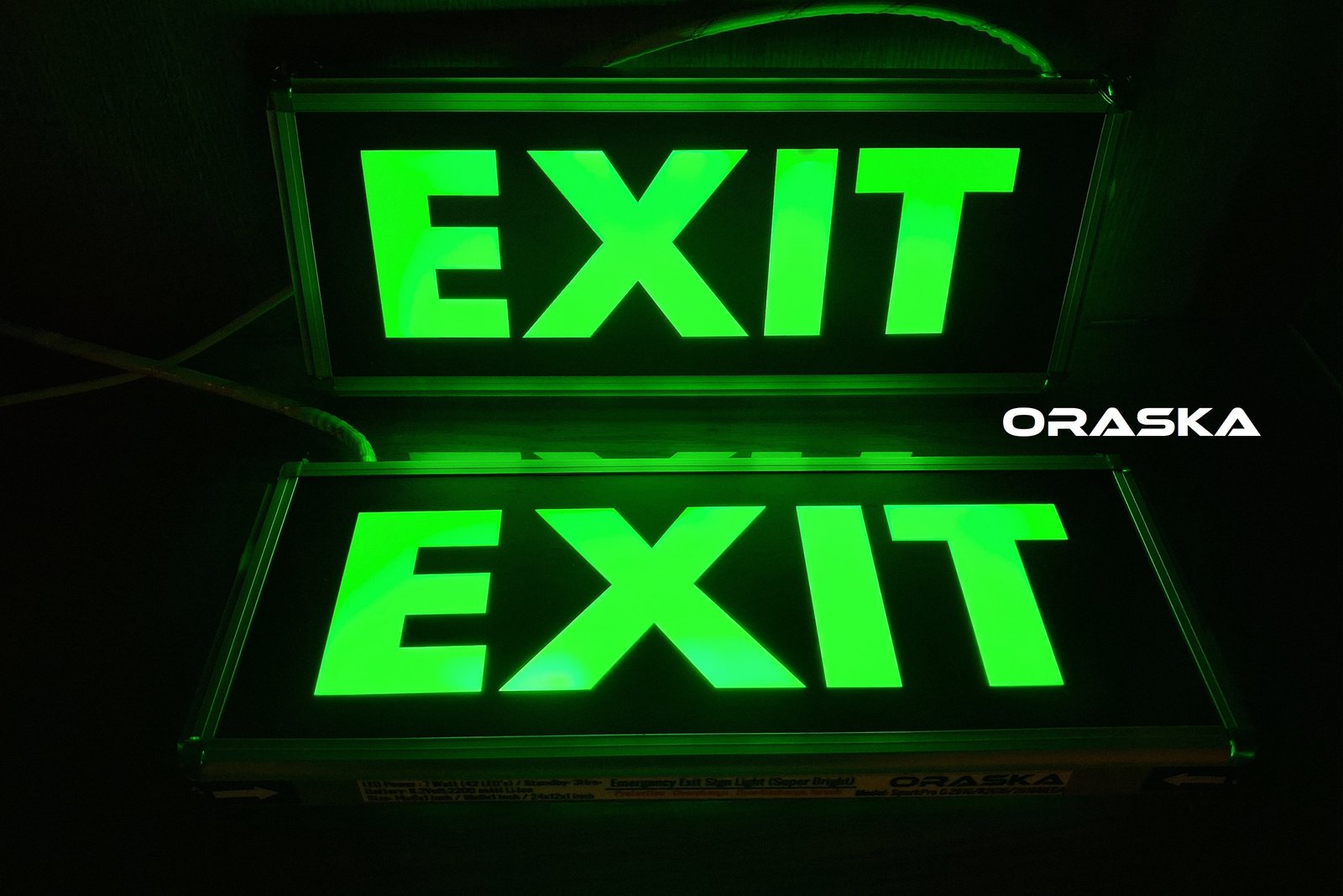 Best Quality Emergency Exit Sign Light 4 Hrs Backup With 2 years warranty both side