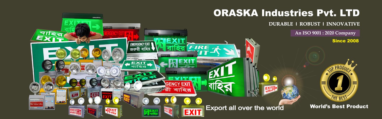 Fog Light Exit Sign Light Price Bangladesh ORASKA 69cad1a4e1fed