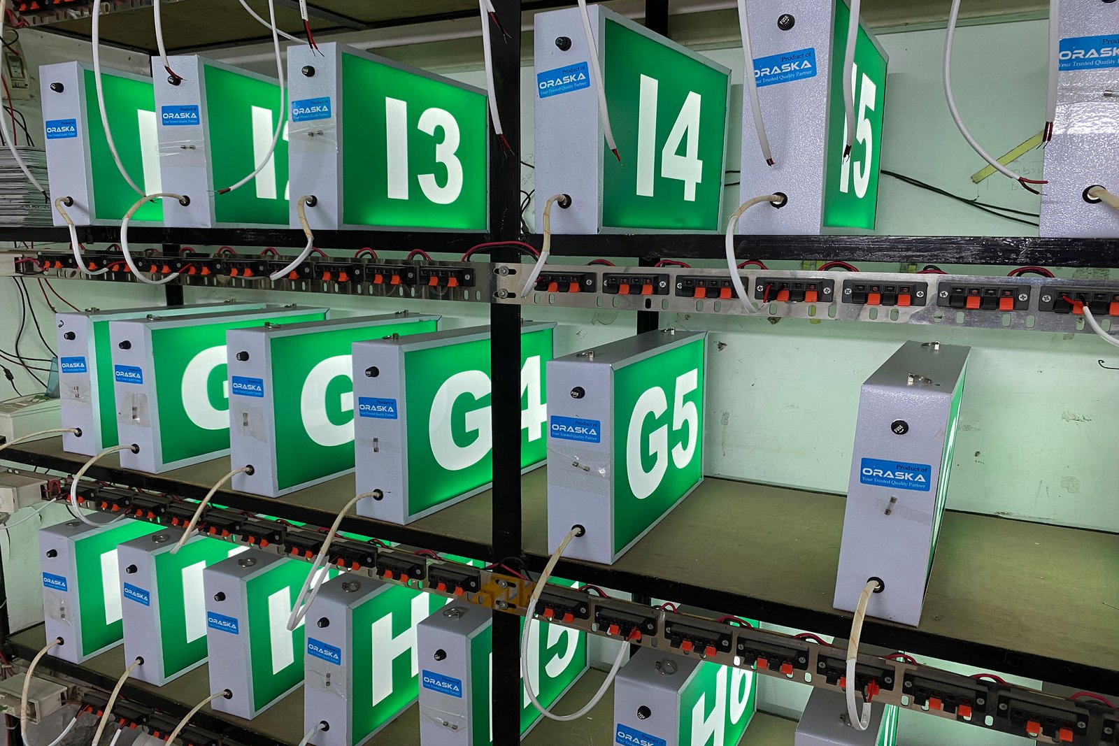 Production Line Marking Sign ORASKA Factory Bangladesh