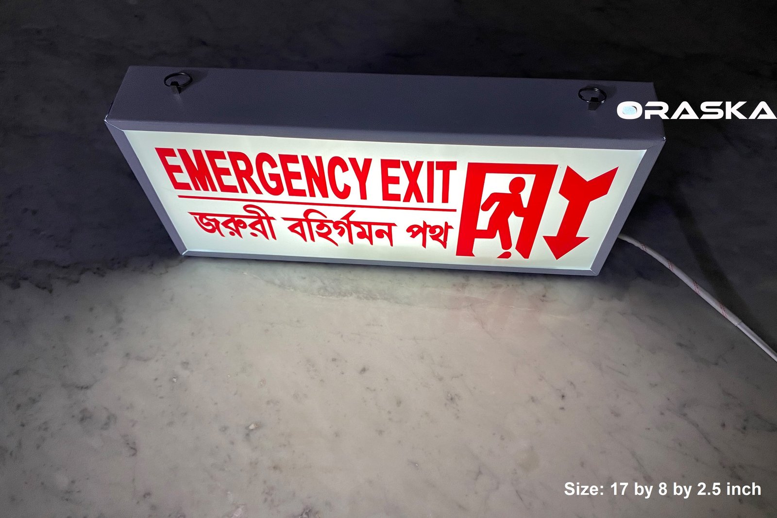 ORASKA Emergency Exit Sign – SparkPro 177W Series 5 hrs backup Bangladesh